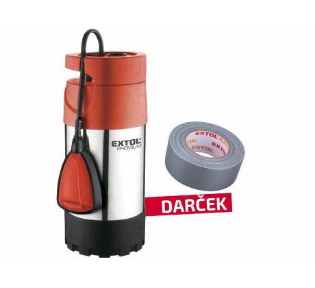 Čerpadlo ponorné 4-stupňové antikorové, príkon 1000W + DARČEK: 8856312 páska lepiaca textilná, EXTOL
