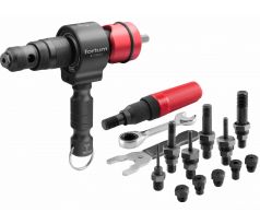 Nadstavec na nitovanie 2v1, nity 2,4-6,4mm, matice M3-M12, CrMoV, FORTUM