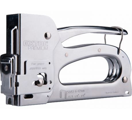 Pištoľ sponkovacia 3v1, spony 6-12mm, EXTOL PREMIUM