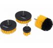 Kefy čistiace so 1/4" stopkou do vŕtačky, 4ks, EXTOL CRAFT