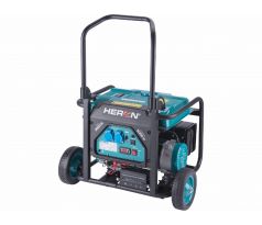 Elektrocentrála rámová benzínová, 230V, 3,5kW, 7,5HP, podvozok, elektrický start, HERON