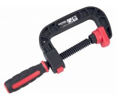 Svorka plastová tvar "C", 75mm, EXTOL PREMIUM