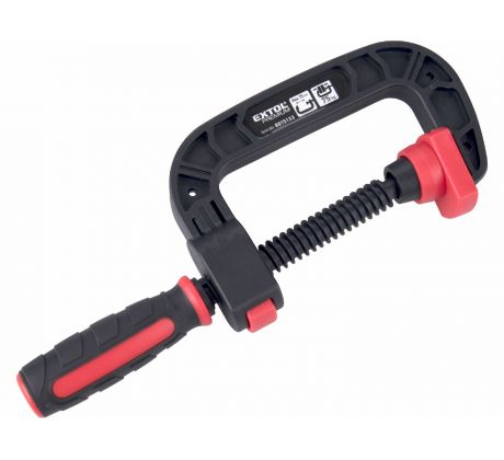 Svorka plastová tvar "C", 75mm, EXTOL PREMIUM