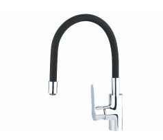 Batéria stojanková, flexibilné horné rameno čierne, 550mm, 35mm, lesklý chróm, BALLETTO
