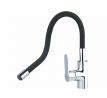 Batéria stojanková, flexibilné horné rameno čierne, 550mm, 35mm, lesklý chróm, BALLETTO