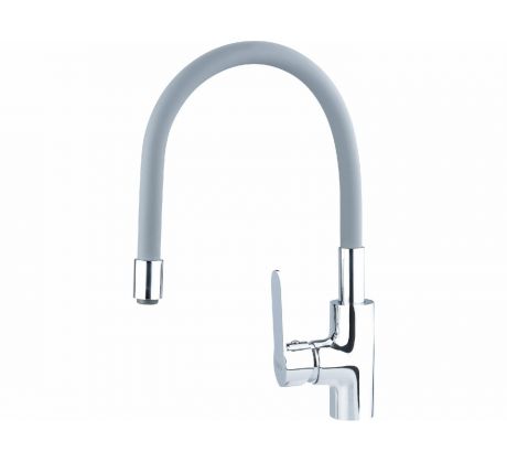 Batéria stojanková, flexibilné horné rameno šedé, 550mm, 35mm, lesklý chróm, BALLETTO