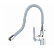 Batéria stojanková, flexibilné horné rameno šedé, 550mm, 35mm, lesklý chróm, BALLETTO