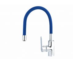 Batéria stojanková, flexibilné horné rameno modré, 550mm, 35mm, lesklý chróm, BALLETTO