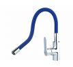 Batéria stojanková, flexibilné horné rameno modré, 550mm, 35mm, lesklý chróm, BALLETTO