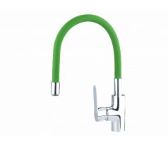 Batéria stojanková, flexibilné horné rameno zelené, 550mm, 35mm, lesklý chróm, BALLETTO