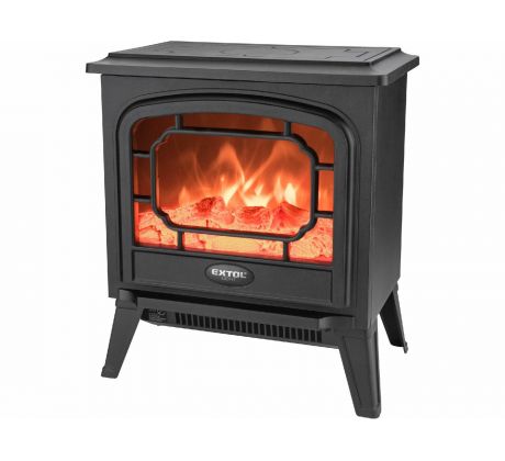 Krb LED, s plápolajúcim ohňom a vyhrievaním, 900W/1800W, 41x36x24cm, EXTOL LIGHT