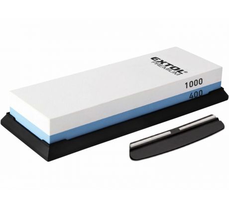 Kameň brúsny kombinovaný, s vodítkom, zrnitosť P400 a P1000, EXTOL PREMIUM