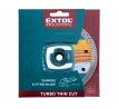 Kotúč rezný diamantový Turbo Thin Cut, 150mm, suché aj mokré rezanie, EXTOL INDUSTRIAL