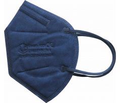 Respirátor skladací FFP2 tmavo-modrý, balený po 1ks