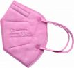 Respirátor skladací FFP2 ružový, balený po 1ks