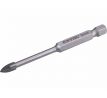Vrták do skla a keramiky 5mm, šesťhranná 1/4" stopka, EXTOL PREMIUM