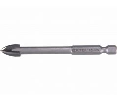 Vrták do skla a keramiky 10mm, šesťhranná 1/4" stopka, EXTOL PREMIUM
