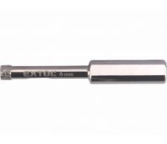 Vrták korunkový diamantový, Ø6mm, EXTOL PREMIUM