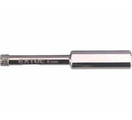 Vrták korunkový diamantový, Ø6mm, EXTOL PREMIUM
