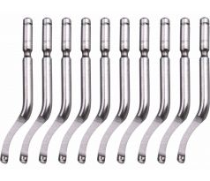 Čepele k odhrotovaču kobaltové, 10ks, HSS-Co5%, 45 stupňov, HSS-Co5 (M35), EXTOL PREMIUM