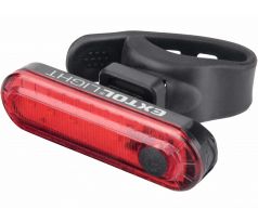 Svietidlo zadné na bicykel červené, 3,7V/220mAh Li-pol, USB nabíjanie, EXTOL LIGHT
