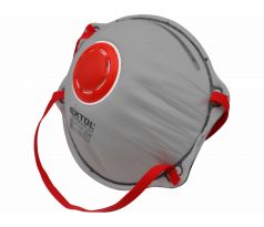 Respirátory FFP3 3ks, s výdychovým ventilom a aktívnym uhlíkovým filtrom, tvarované, EXTOL PREMIUM