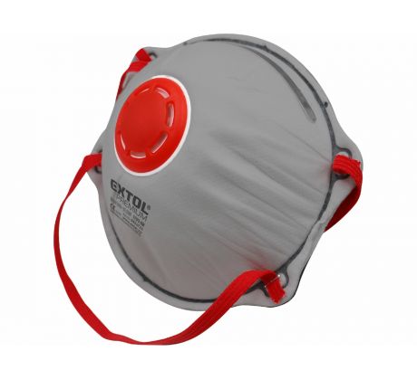 Respirátory FFP3 3ks, s výdychovým ventilom a aktívnym uhlíkovým filtrom, tvarované, EXTOL PREMIUM