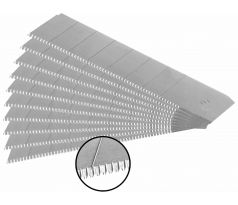 Brity do univerzálneho noža olamovacie so zúbkami, 10ks, 18x0,5mm, 7 segmentov, SK5, SK5, EXTOL PREM