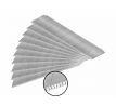 Brity do univerzálneho noža olamovacie so zúbkami, 10ks, 25x0,7mm, 7 segmentov, SK5, SK5, EXTOL PREM