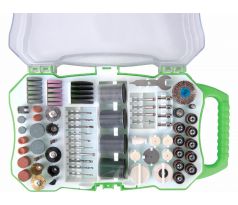 Nadstavce rotačné pre priamu brúsku, 208-dielna sada, stopka Ø3,2mm, EXTOL CRAFT