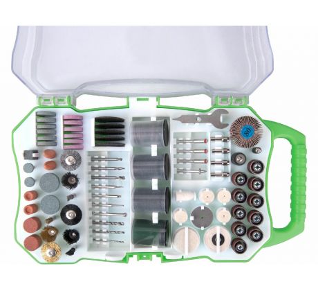 Nadstavce rotačné pre priamu brúsku, 208-dielna sada, stopka Ø3,2mm, EXTOL CRAFT