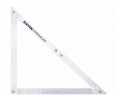 Uholník skladací hliníkový 600mm, 45/90st, hliník, EXTOL PREMIUM