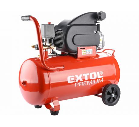 Kompresor olejový, príkon 1,8kW, nádoba 50l, max. 8bar, EXTOL PREMIUM