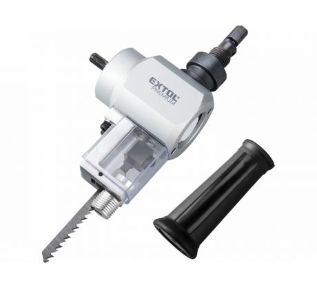 Nadstavec do vŕtačky 2v1, priamočiara píla, nožnice na plech, EXTOL PREMIUM