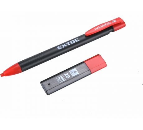 Ceruzka tesárska s vymeniteľnou tuhou, 144mm, 7ks tuha, EXTOL PREMIUM
