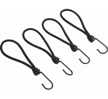 Napínač plachty gumový s hákom, 4ks, 18cm x 6mm, latex, EXTOL PREMIUM