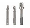Adaptér pre nástrčné hlavice, 3ks, SDS-plus na 1/4"-3/8"-1/2", CrV, EXTOL PREMIUM