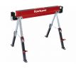 Podstavec pracovný skladací "koza", kovový, 590kg, nastaviteľná výška 61,5-82cm, FORTUM