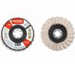 Kotúč leštiaci filcový, šikmé lamely, Ø125x12mm, EXTOL PREMIUM