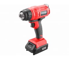 Pištoľ teplovzdušná aku Share20V, 1x2Ah, 550°C, EXTOL PREMIUM