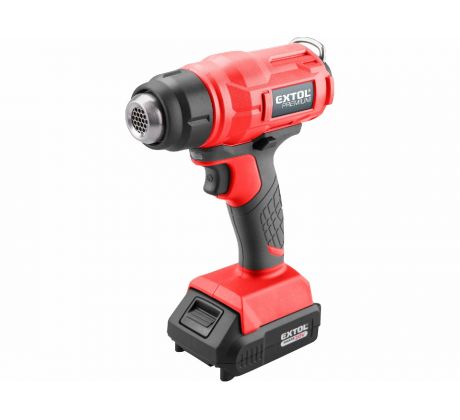 Pištoľ teplovzdušná aku Share20V, 1x2Ah, 550°C, EXTOL PREMIUM