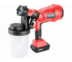 Pištoľ striekacia aku Share20V, 1x 2Ah, 700ml/min, EXTOL PREMIUM