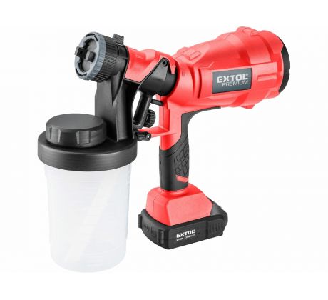 Pištoľ striekacia aku Share20V, 1x 2Ah, 700ml/min, EXTOL PREMIUM