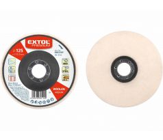 Kotúč leštiaci filcový plný, Ø125x15mm, EXTOL PREMIUM