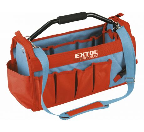 Taška na náradie s kovovou rukoväťou, 49x23x28cm, 31 vreciek, nylon, nylon, EXTOL PREMIUM