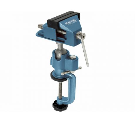 Zverák hliníkový s kĺbom, 75mm, upnutie na stôl, EXTOL PREMIUM