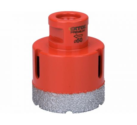 Vrták korunkový diamantový do uhlovej brúsky, Ø50mm, EXTOL PREMIUM