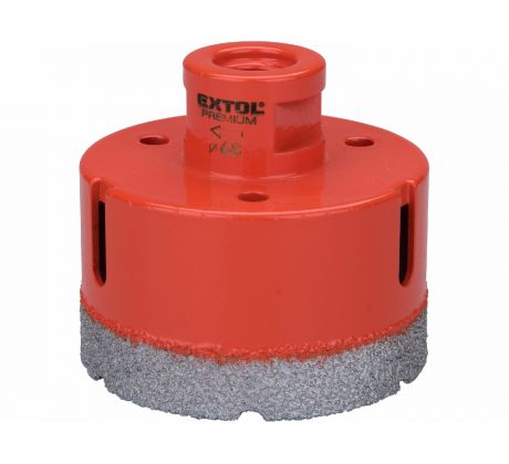 Vrták korunkový diamantový do uhlovej brúsky, Ø68mm, EXTOL PREMIUM
