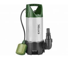 Čerpadlo ponorné antikorové, 1100W, max. 15000l/hod, max. výtlak 10m, EXTOL CRAFT