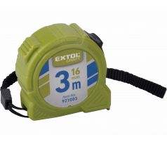 Meter zvinovací 3m, šírka pásu 16mm, s brzdou, EXTOL CRAFT